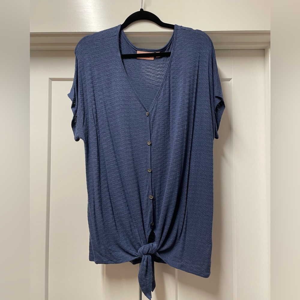 Black Top with tie detail